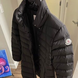 Moncler Black Water Resistant Down Puffer Coat Age 12